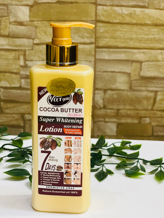 “Veet Gold Cocoa Butter Deep Moisture Body Lotion – Nourishing Daily Hydration 500 ml”