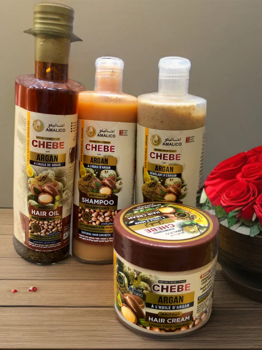 Chebe Itchad Argan Infused Hair Care Collection – Strengthening & Moisture-Rich Formula - African skincare
