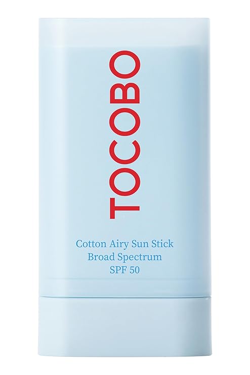 Cotton Airy Sun Stick SPF 50 Broad Spectrum Korean Matte Sunscreen Stick for Face - Travel Size Sebum Control Sunblock -Vegan, Lightweight, Non-Sticky 0.67 oz Visit the TOCOBO US Store
