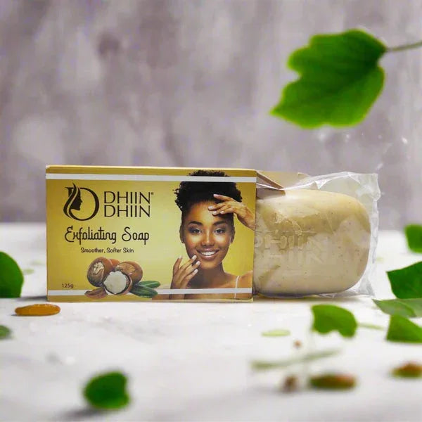 Dhin Dhin Exfoliating Soap – Removes Dead Skin & Brightens Tone - African skincare