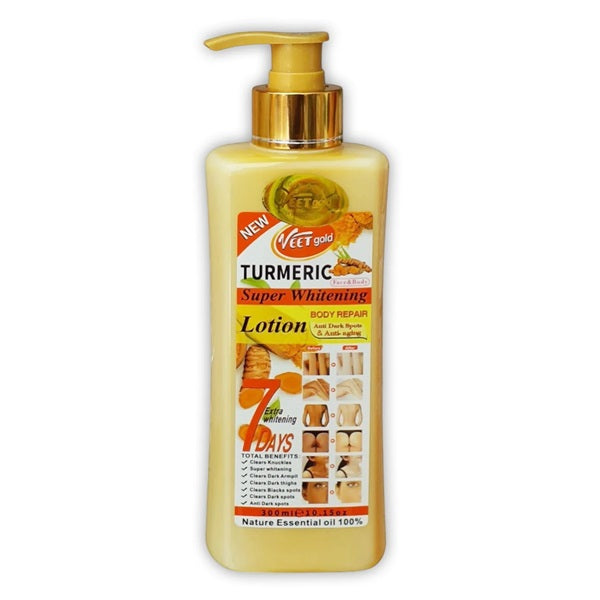 “Veet Gold Turmeric Body Lotion – Skin-Repair & Dark-Spot Support Daily Moisturizer 500 ml”