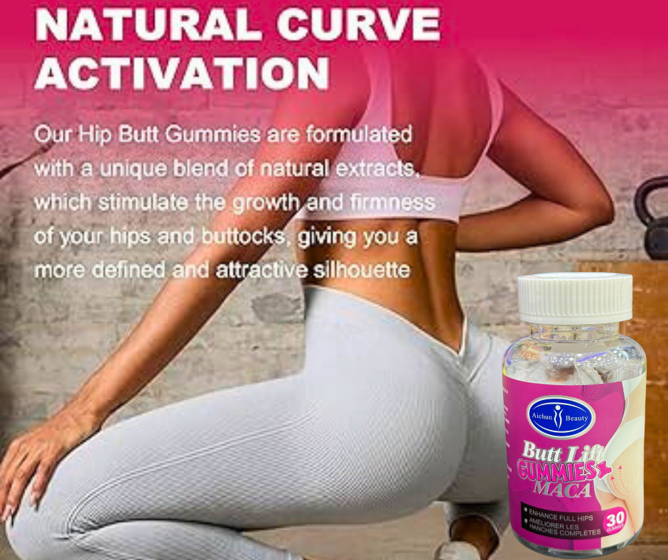 MACA Hip Lifting Gummies for Natural Curve Support (30 Gummies)
