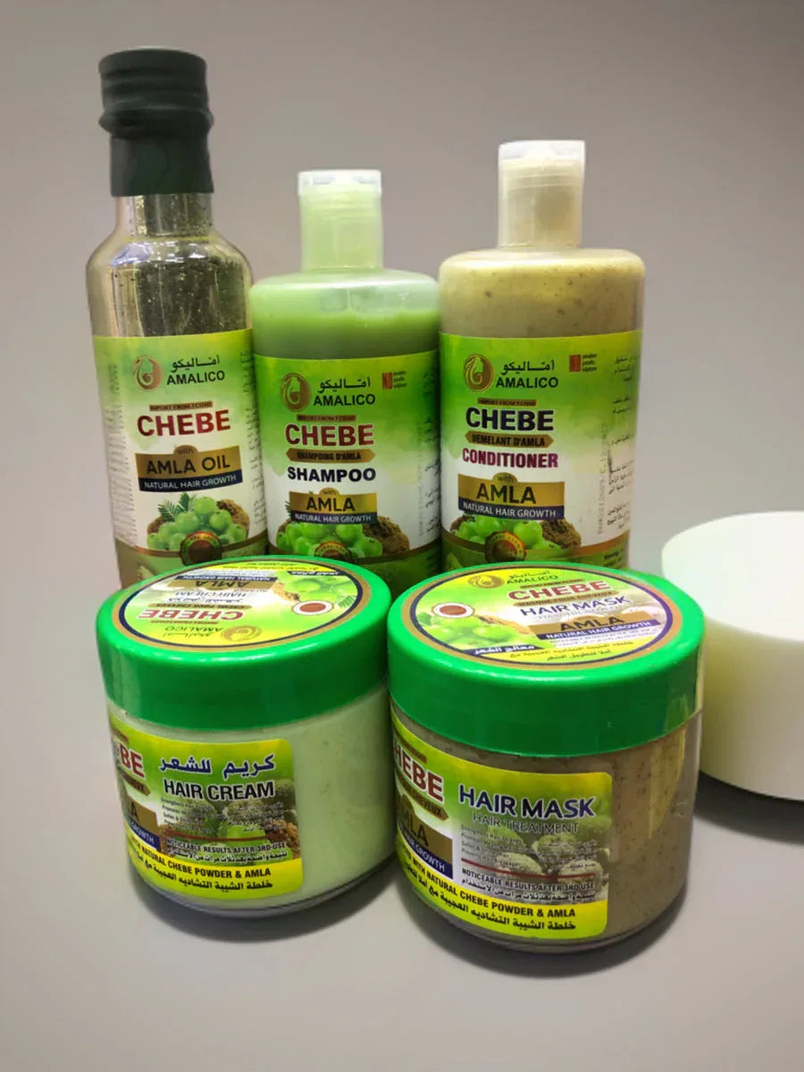 Chebe Itchad Amla Hair Nourishment Kit – 5-Step Strength & Shine System - African skincare
