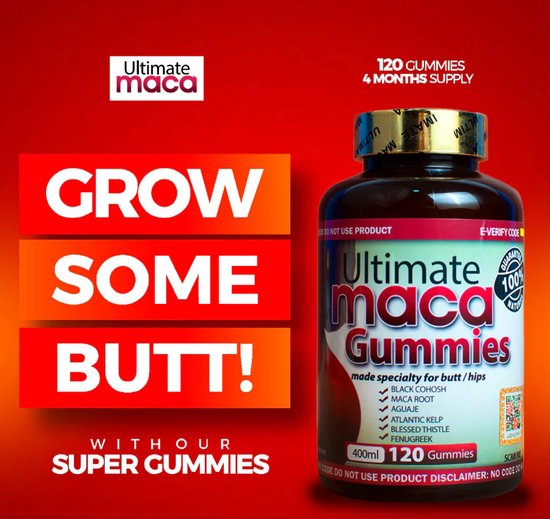 Ultimate Maca Gummies For Butt And Hip - for super mabina lifting up and Deep Curve