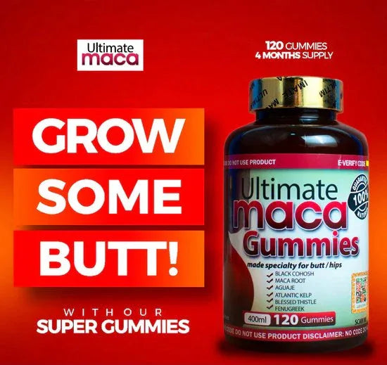 Ultimate Maca Gummies For Butt And Hip - for super mabina lifting up and Deep Curve - African skincare