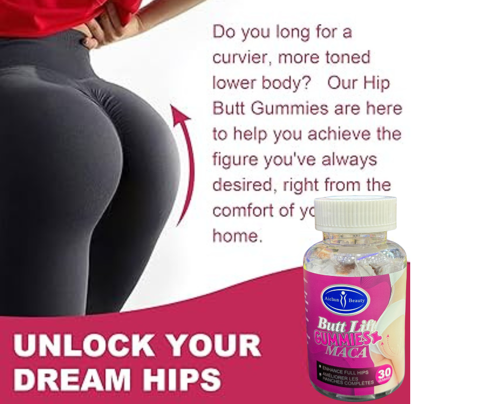 MACA Hip Lifting Gummies for Natural Curve Support (30 Gummies)