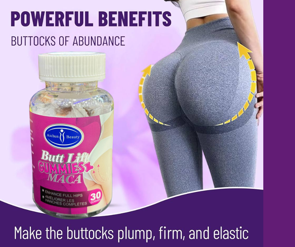 MACA Hip Lifting Gummies for Natural Curve Support (30 Gummies)