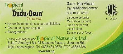 Tropical Naturals Dudu Osun Black Soap – Pure Traditional Cleanse (Nigeria Imported) - African skincare
