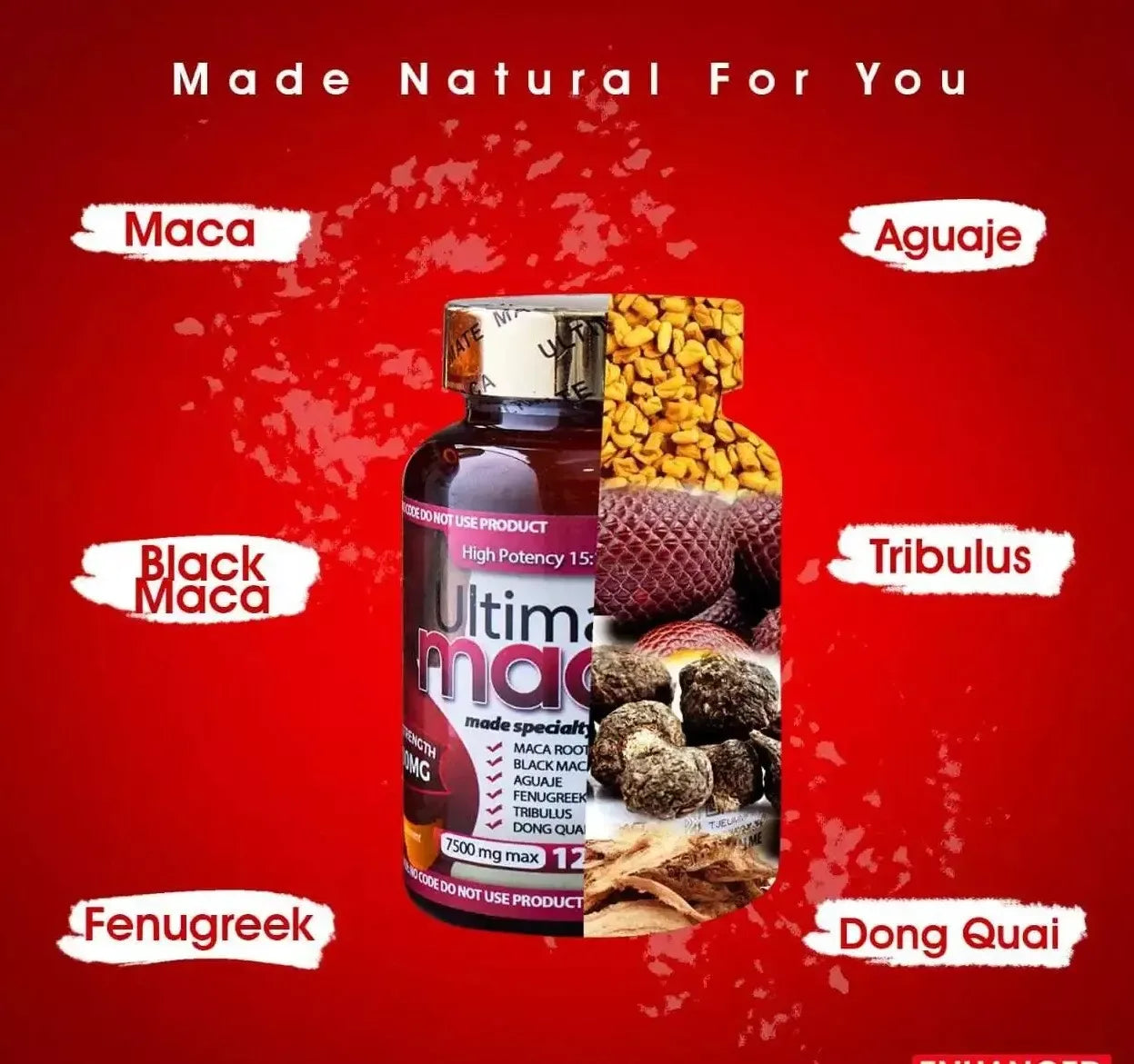 Ultimate Maca Gummies For Butt And Hip - for super mabina lifting up and Deep Curve - African skincare