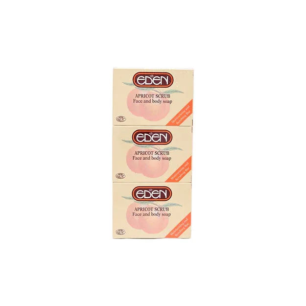 Eden Apricot Scrub Face & Body Soap 150G (3Pack) - African skincare