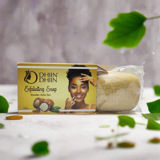 Dhin Dhin Exfoliating Soap – Removes Dead Skin & Brightens Tone - African skincare