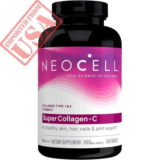 NeoCell Super Collagen Plus C Type 1 and 3 - 6000 mg - 250 Tablets - African skincare