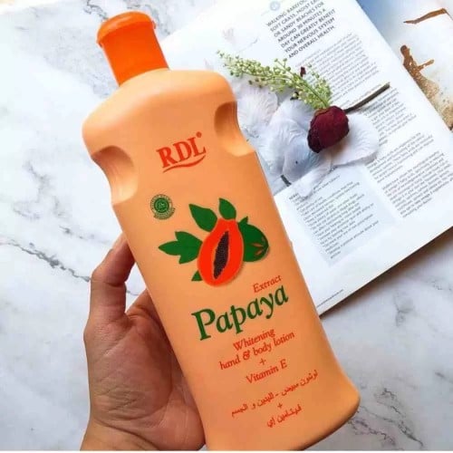 “RDL Papaya Lightening Body Lotion – Brightening & Moisturizing Daily Care 1000 ml”