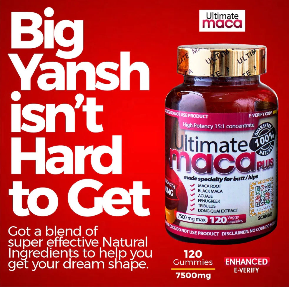 Ultimate Maca Gummies For Butt And Hip - for super mabina lifting up and Deep Curve - African skincare
