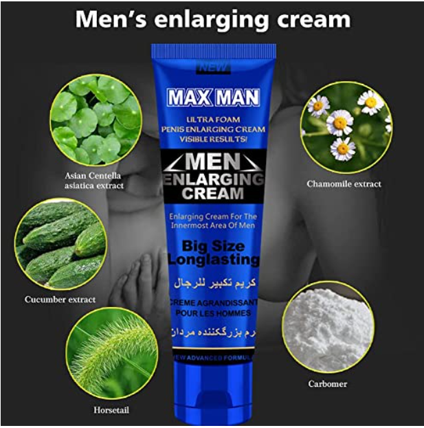 Men's Massage Cream Penis Becomes Longer and Thicker Sexual Enhancement Erection Cream Men Energy Penis Growth Oil Delay Performance Boost Strength 50g