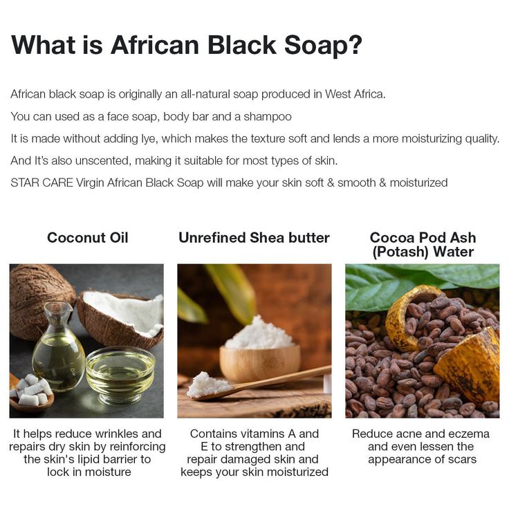 Raw African Black Soap – Traditional Deep Cleansing Care (From Ghana) 250 GRAMS