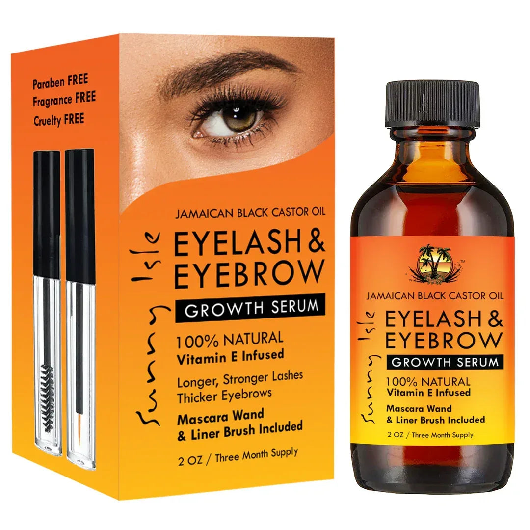 Sunny Isle Jamaican Black Castor Oil Eyebrow & Eyelash Growth Serum - African skincare