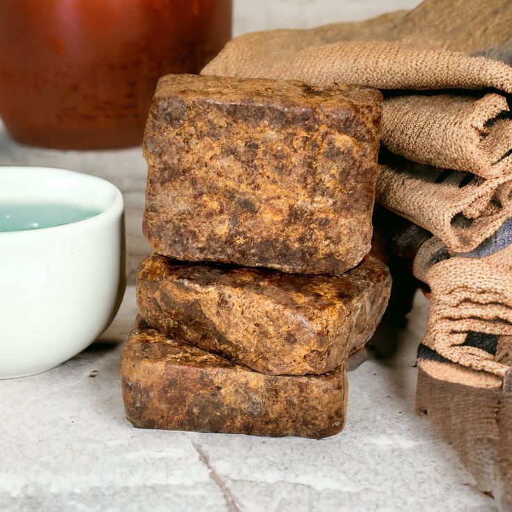 Raw African Black Soap – Traditional Deep Cleansing Care (From Ghana) 250 GRAMS