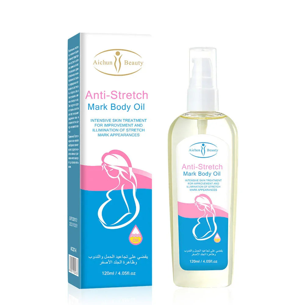 . Anti-Stretch Mark Body Oil – Moisturizing & Firming Treatment for Belly, Hips & Thighs