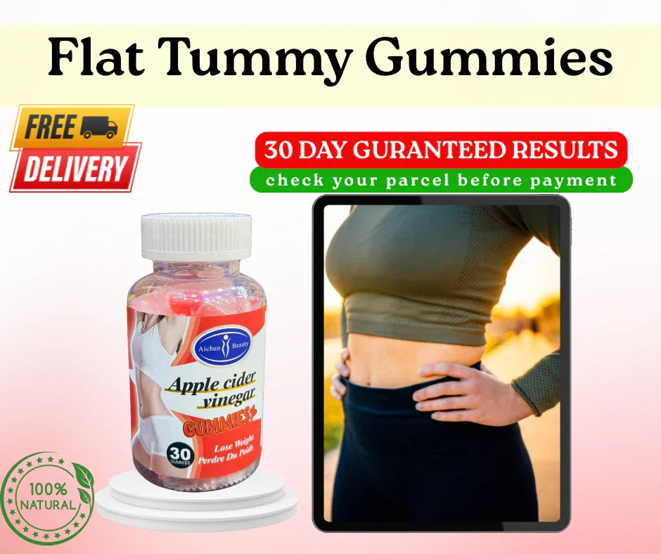 Apple Cider Flat Tummy Gummies – Detox, Digestive Balance & Bloat Support - African skincare