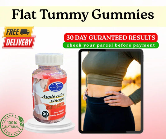 Apple Cider Flat Tummy Gummies – Detox, Digestive Balance & Bloat Support - African skincare