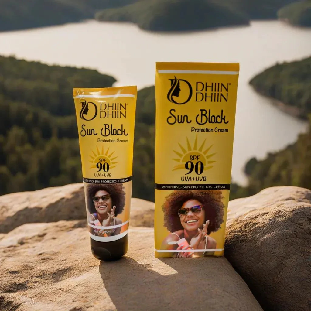 Dhin Dhin Sun Block – Broad Spectrum SPF, UVA/UVB Protection & Skin Hydration - African skincare