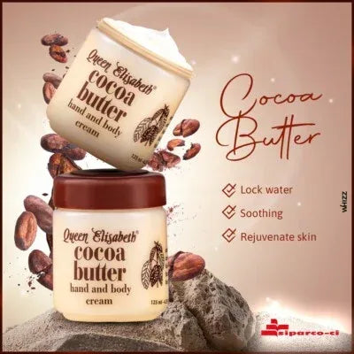 Queen Elisabeth Cocoa Butter Cream 250ml jar (Imported From GHANA) - African skincare