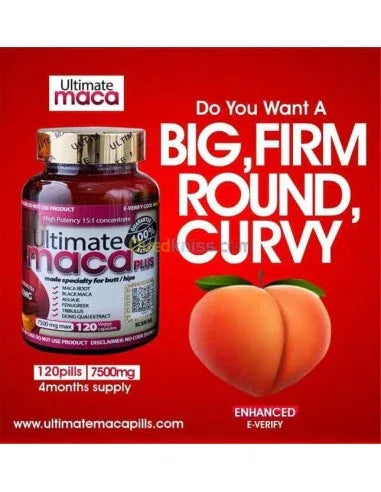 Ultimate Maca Plus Pills 7500mg, 120Pills - African skincare