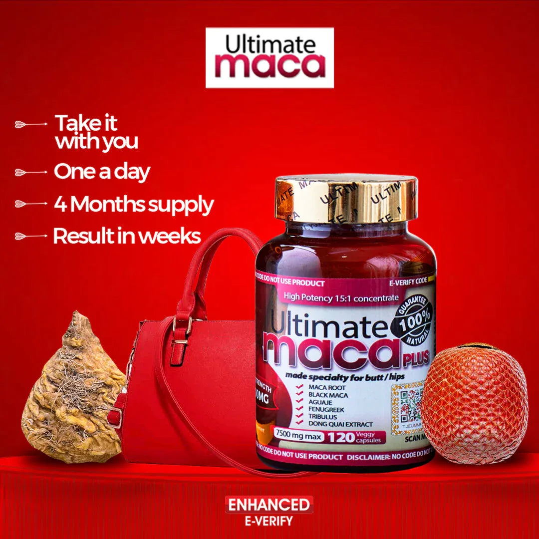 Ultimate Maca Gummies For Butt And Hip - for super mabina lifting up and Deep Curve - African skincare