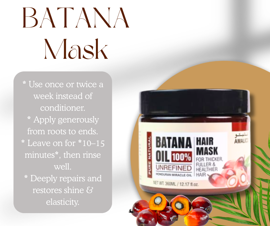 4-in-1 Batana Hair Revival Kit – Oil, Shampoo, Conditioner & Mask